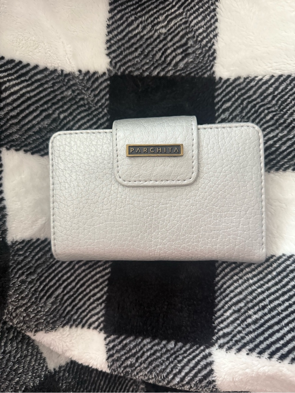 Parchita Silver Women's Wallet - Metallic Silver Card Holder